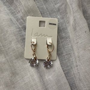 Zirconia Hoop Jewel Earrings